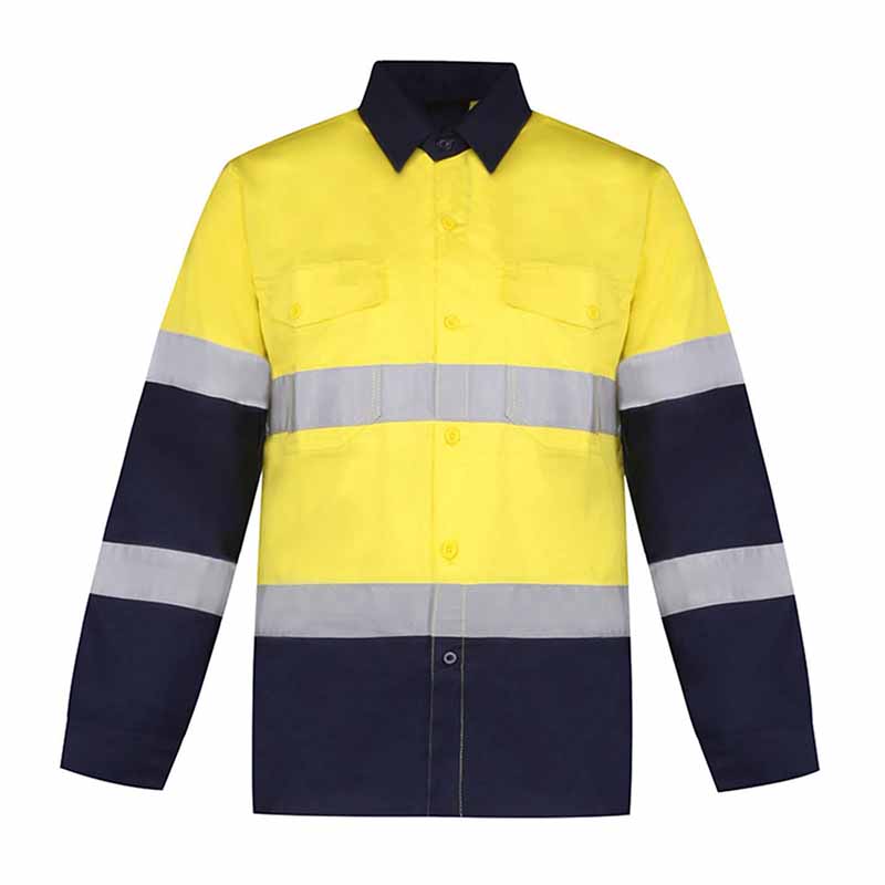 Hi Vis Long Sleeve Safety Work Shirts - Lino Safety-China 16 years ...